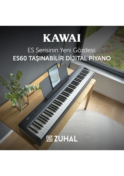 Kawaı ES60B Siyah Taşınabilir Dijital Piyano modelleri