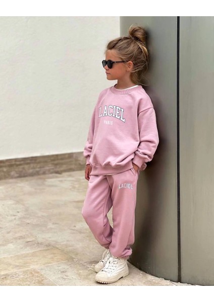 La'ciel Paris Pembe Eşofman Takım