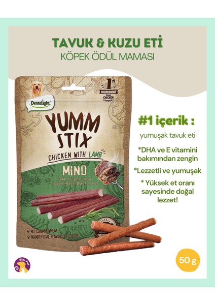 Yumm Stix Tavuk & Kuzu Etli Köpek Ödül Maması (50G) fiyatları