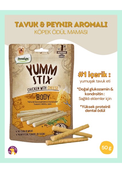Yumm Stix Tavuk ve Peynirli Köpek Ödülü (50G) fiyatları