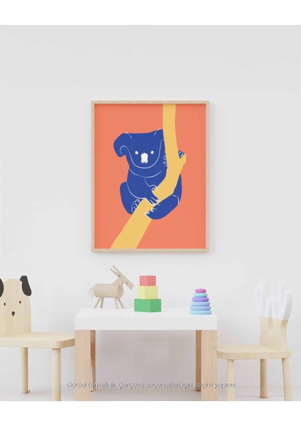 Koala - Minimal ve Renkli Çocuk Odası Poster