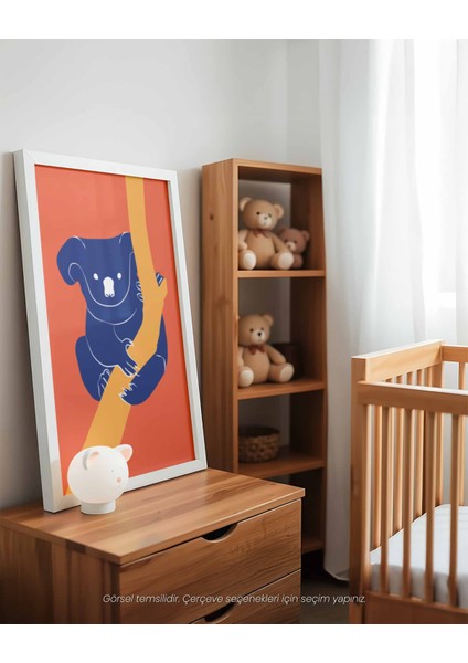 Koala - Minimal ve Renkli Çocuk Odası Poster modelleri