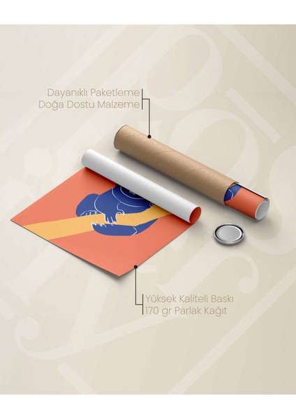 Koala - Minimal ve Renkli Çocuk Odası Poster