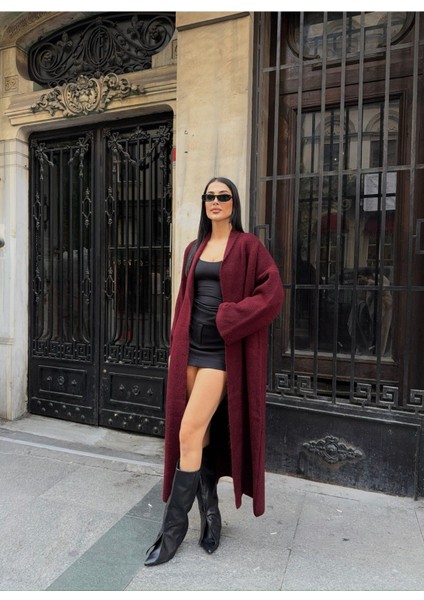 Şal Yaka Uzun Hırka