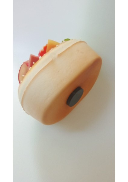 Yapay Hamburger Buzdolabı Magnet Yumuşak Üç Boyutlu Susamlı Ekmek Hediyelik Dekor fırsatları