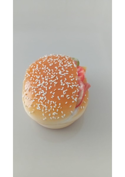 Yapay Hamburger Buzdolabı Magnet Yumuşak Üç Boyutlu Susamlı Ekmek Hediyelik Dekor indirimleri