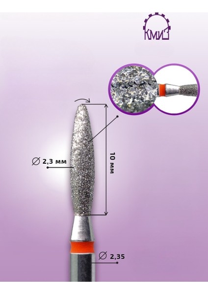 Elmas Manikür Törpü Ucu Kör Kırmızı 0.23 118035 fiyatları