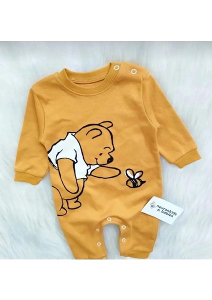Winnie The Pooh Arı Baskılı Tulum