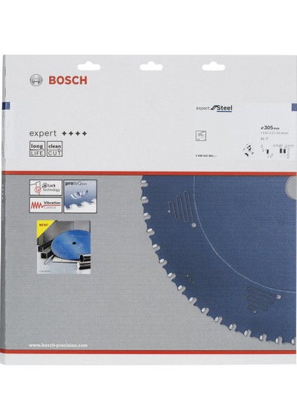 Expert Serisi Metal Için Daire Testere Bıçağı 305*25,40 mm 60 Diş