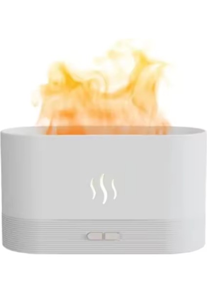 Aroma Difüzör Hava Nemlendirici Ultrasonik Soğuk Sis Makinesi LED Aydınlatma Simülasyonu Renkli Alev Koku Makinesi fırsatları