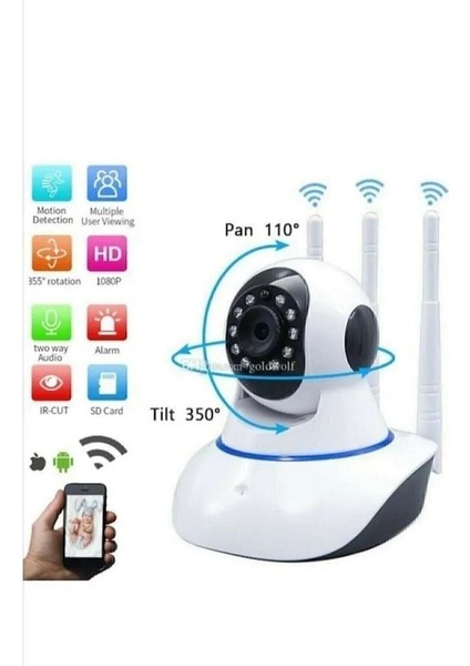 Gece Görüşlü Kablosuz Bebek Izleme Kamerası Wifi Ip Kamera indirimleri
