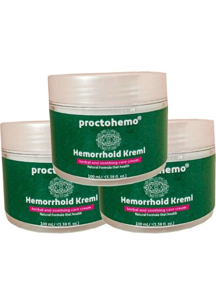 Hemeroid Cream Bağsur Kremi 150 ml 3 Tane Birden
