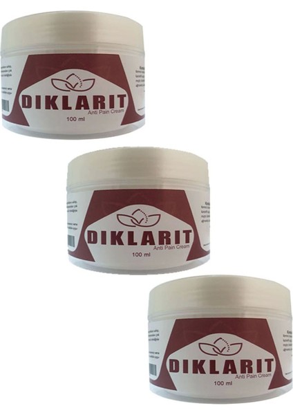 Anti Pain Cream Vücut Sızıları İçin Krem 100 ml x 3