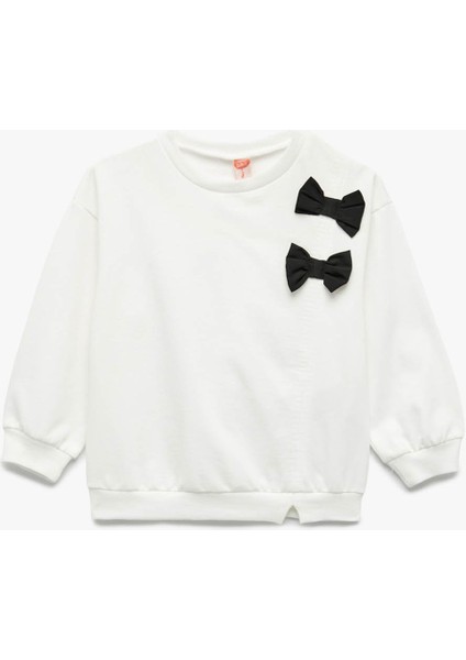 Beyaz Kız Bebek Sweatshirt 6WMG10048AK