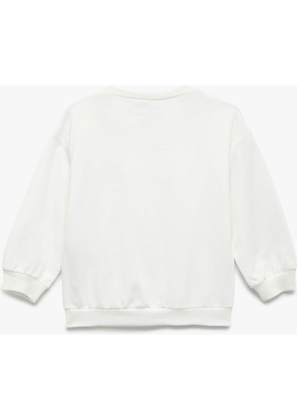 Beyaz Kız Bebek Sweatshirt 6WMG10048AK fiyatları
