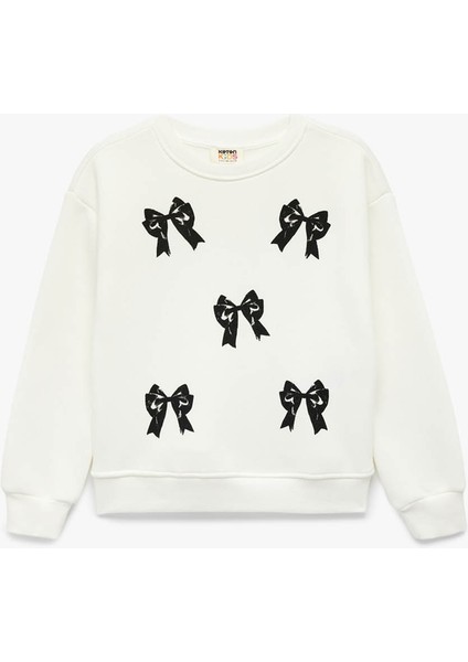 Ekru Kız Çocuk Sweatshirt 6WKG10211AK