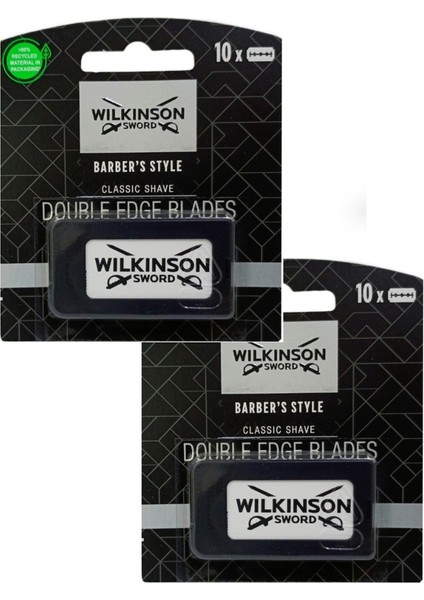 Barber's Style 20 Adet Tıraş Bıçağı Yaprak Jilet (2 x 10'LU Paket)