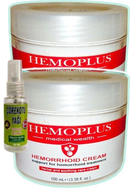 2 x 100 ml Hemeroid Bağsur Kremi + 30 ml Çörek Otu Yağı İle