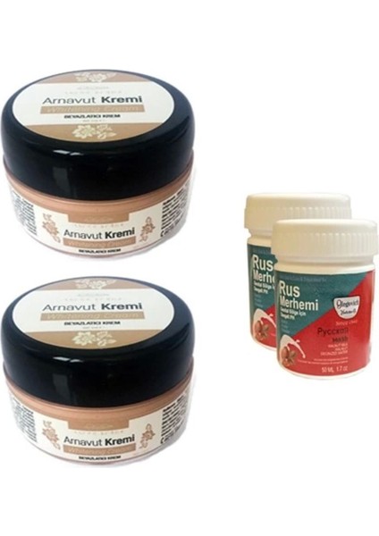 Arnavut Kremi 2 Adet + Rus Merhemi 50 ml 2 Adet