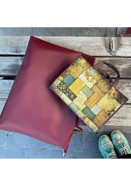 Su Itici Kumaş Kitap Çantası – Dtf Baskılı – Minimalist Tasarım – Kitap Koruma Çantası”