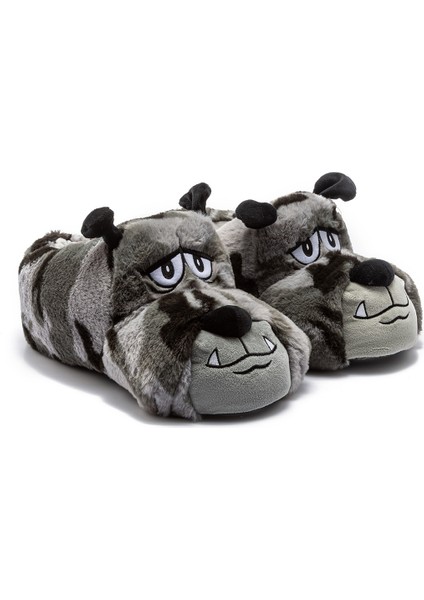 Kamufle Erkek Hayvanlı Panduf Gri 41/46