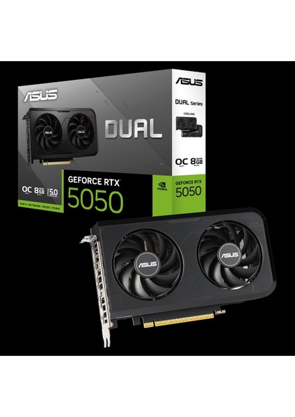DUAL-RTX5050-O8G, 8gb, 128BIT, Gddr6, 1xhdmı, 3xdp Gamıng Ekran Kartı
