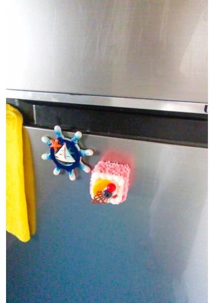 3D Pasta Tasarımlı Mutfak Buzdolabı Magneti Gerçekçi Detaylı Meyve ve Krema Motifli Dekoratif Magnet fiyatları