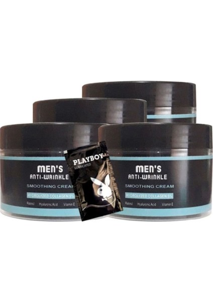 4 Adet 100 ml Snmp20356 Erkek Yüz Cilt Kremi Antiwrinkle Smoothing Cream + Yanında Jel