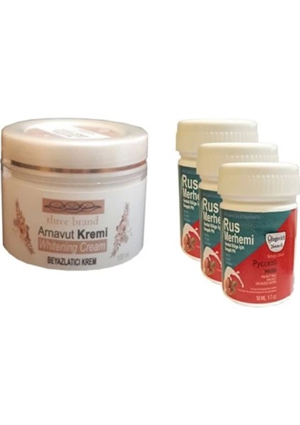 Arnavut Kremi + Rus Merhemi 50 ml 3 Adet