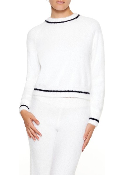 Iki Renkli Tüylü Kazak fiyatları