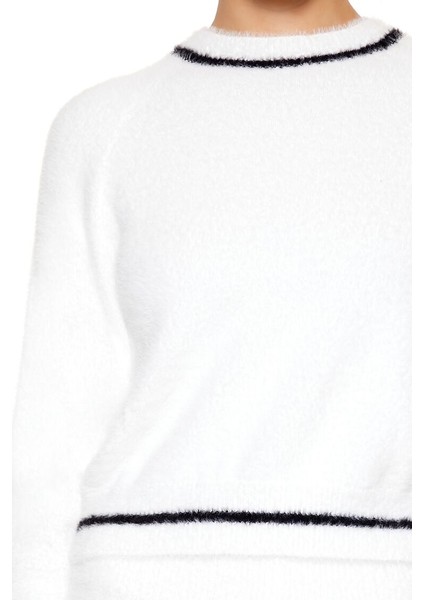 Iki Renkli Tüylü Kazak indirimleri