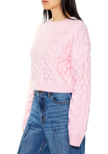 Bal Peteği Örgü Desenli Kazak modelleri