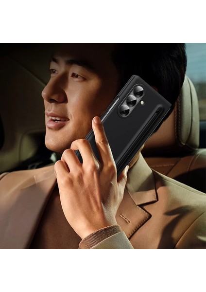 Samsung Galaxy Z Fold 7 ile Uyumlu Kalemlikli Kalem Hediyeli Telefon Kılıf Pencase