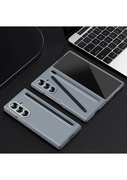Samsung Galaxy Z Fold 7 ile Uyumlu Kalemlikli Hediyeli Telefon Kılıf Pencase