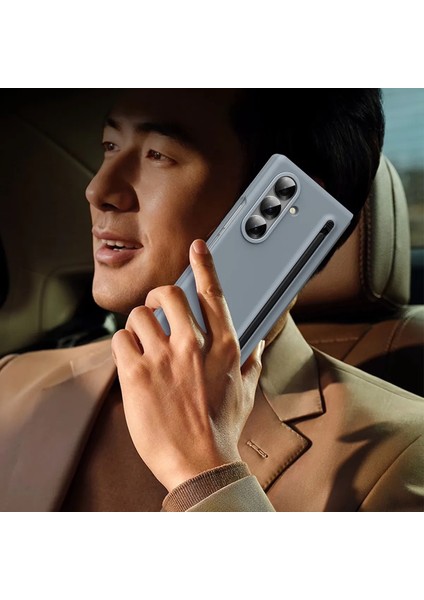 Samsung Galaxy Z Fold 7 ile Uyumlu Kalemlikli Hediyeli Telefon Kılıf Pencase