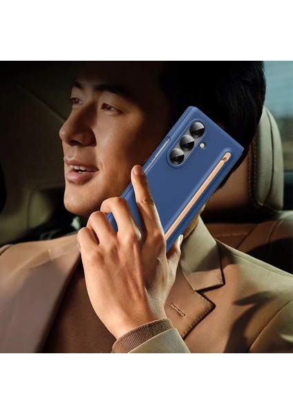 Samsung Galaxy Z Fold 7 ile Uyumlu Kalemlikli Kalem Hediyeli Telefon Kılıf Pencase