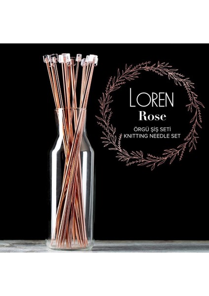 Loren Rose 35CM Örgü Şişi Seti modelleri