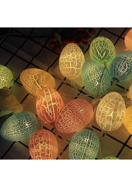 ® Renkli Yumurta LED Işık Zinciri - 10'lu fırsatları