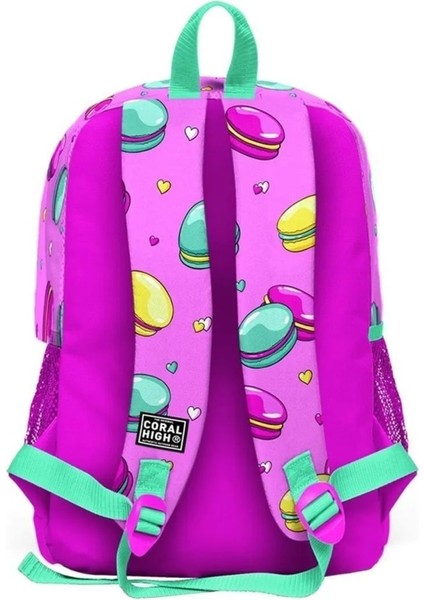 Şeker Bonibon Desenli Yandan Cepli Sırt Çantası Su Yeşili fırsatları