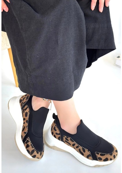 Kendy Leopar Süet Spor Ayakkabı modelleri