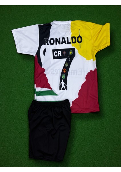 Ronaldo Tüm Takımlar Karışık İmzalı Özel Mix CR7 Çocuk Forma