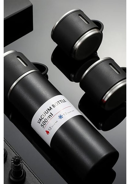 Kişiye Özel 3 Bardaklı 500ML Çelik Hello Kitty Baskılı Termos–12 Saat Isı Koruma, Sızdırmaz ve Taşınabilir fiyatları