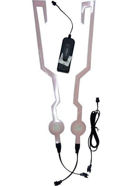 MOTOSİKLET KASK SÜSÜ 6 LED YEŞİL IŞIK GECE GÖRÜŞÜ İÇİN