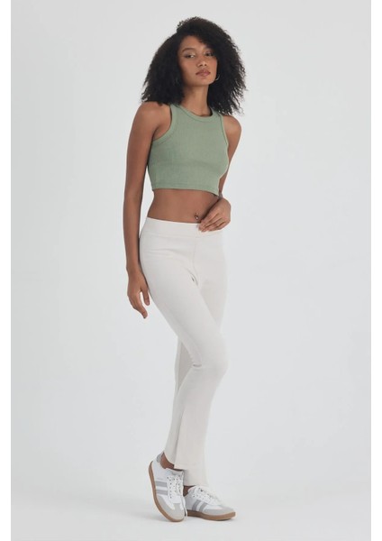 Kadın Çelikli Likralı Yan Yırtmaçlı Ispanyol Paça Alt indirimleri