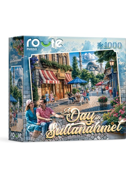 Sultanahmet'te Sakin Bir Yaşam Temalı Puzzle (1000 Parça) 48×68 cm