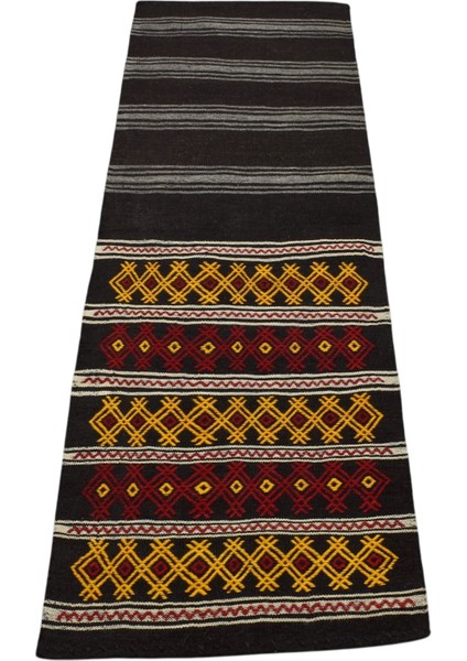 El Dokuma Nadir Otantik Kağızman Yün Yolluk Kilim 6305