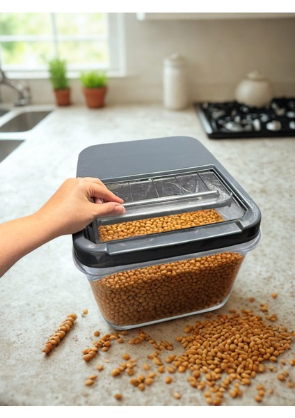 16 Litre Sürgülü Kapaklı Saklama Kabı - Şeffaf Plastik Kutu, Pratik ve Dayanıklı Tasarım
