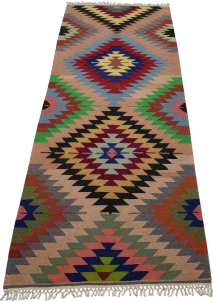 El Dokuması Otantik Barak Antalya Yolluk Yün Yörük Kilimi 6304