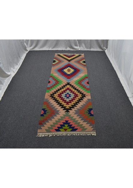 El Dokuması Otantik Barak Antalya Yolluk Yün Yörük Kilimi 6304 fiyatları