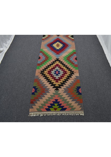 El Dokuması Otantik Barak Antalya Yolluk Yün Yörük Kilimi 6304 indirimleri